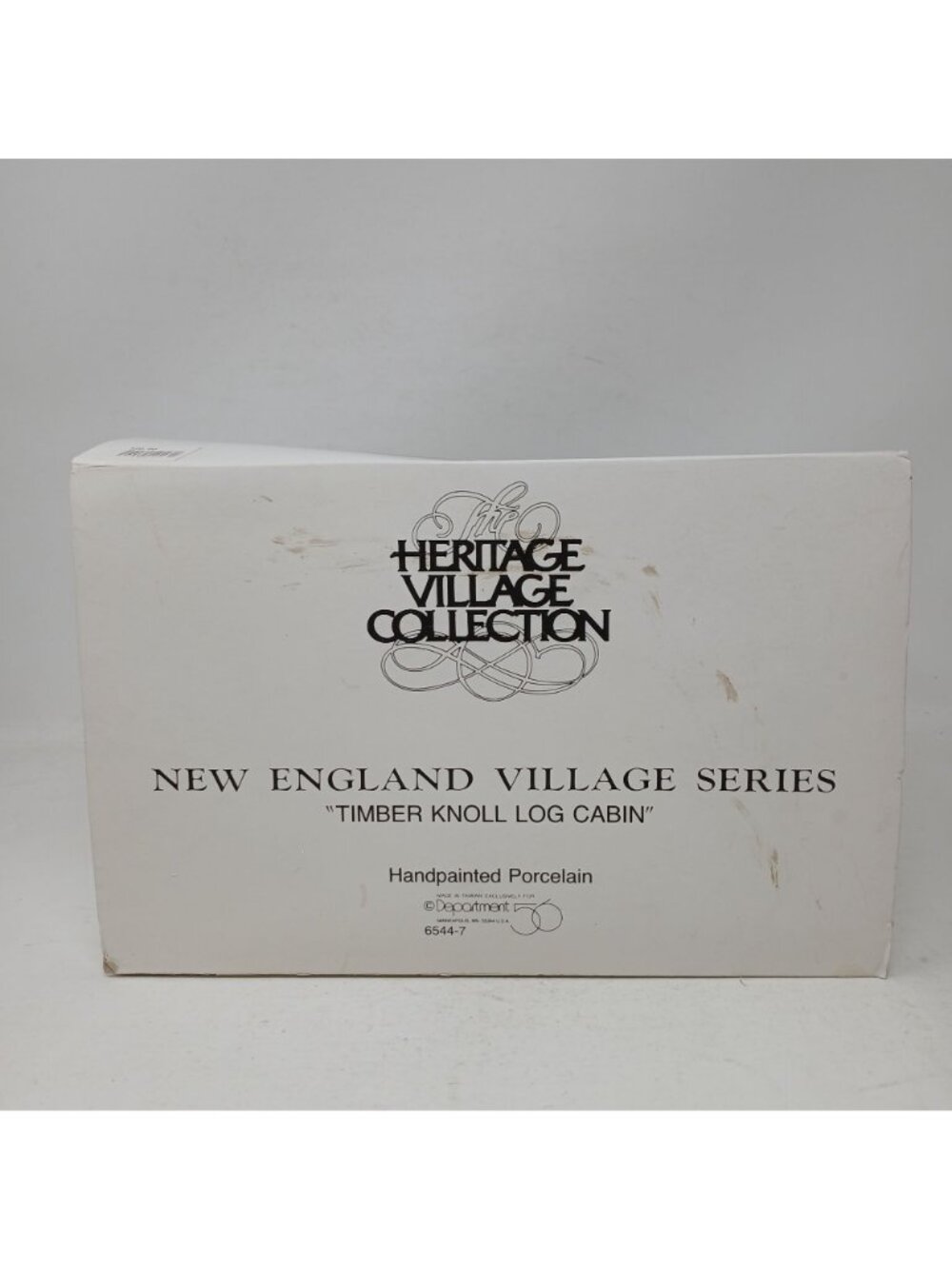 Dept 56 Timber Knoll Log Cabin New England Village Lit House W/Box VTG 1987 #GST - Picture 8 of 13